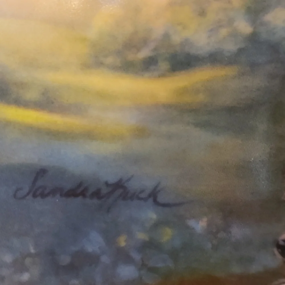 STAR SPANGLED SKY‎ 1985 SANDRA KUCK COLLECTIBLE PLATE WALL HANGING
